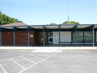 front of the school